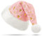 KONVINIT Grün Weihnachtsmütze Erwachsene Luxus Weihnachtsmann Mütze Nikolausmütze mit mit Mustern von Weihnachtsbäumen, Schneeflocken Santa Mütze Männer und Frauen Weihnachtself Mütze,rosa