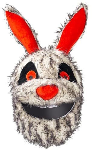 Motorcycle Helmet Cover, Funny Helmet Decoration, Fun Rides and Gifts (Plush Animal, Crazy Rabbit)