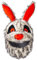 Omoojee Motorradhelmbezug, lustige Helmdekoration, lustige Fahrten und Geschenke (Plüschtier, Crazy Rabbit)