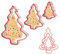 ALLY-MAGIC Christmas Tree Cookie Cutters - 3PCS Stainless Steel Christmas Cookie Cutter Set for Holiday Festive Y9HBSDSMJ
