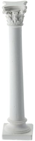 Einfache Gipssäule zum bemalen neapolitanische Krippe, 10 cm