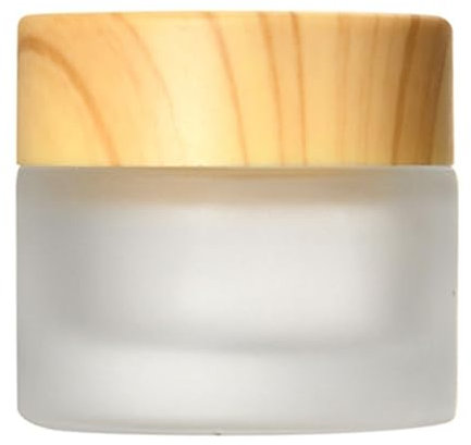 NRVTRE Pot Cosmétique Vide en Verre 5/10/15/20/30/50/60ML,Boite Échantillon Cosmétique de Voyage avec Bouchon Intérieur e Couvercle pour Cosmétiques Crèmes Lotion, Pot Creme Vide (10g,Givré)