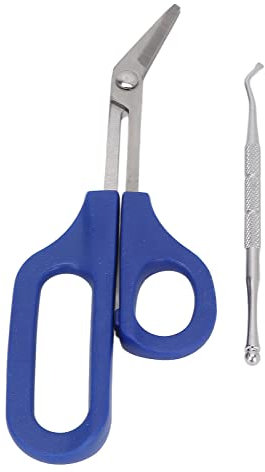 Toenail Scissors, Nail Scissors Curved Long Handled Toenail Scissors Ergonomic Toe Nail Clippers Ingrown Toenail File Long Handled Toenail Clippers for Elderly Pregnant Woman (S)