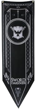 Episches Wappen-Banner für Fans mittelalterlicher Fantasy-Serien Nights Watch