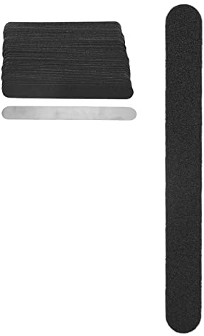 Yinhing Wiederverwendbare Nagelfeile, Nagelfeile mit Wiederverwendbarer Edelstahl -Nagelfeile Basisplatte 100 PCs Ersatznagelstreifen Kit Metal Nagelfatrate Zur Gestaltung der Nagelkunst
