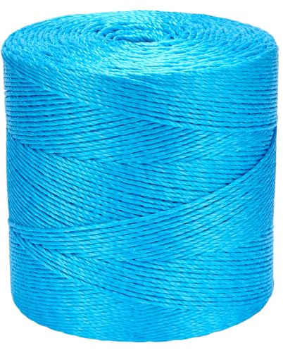 Flandria Ficelle Polypropylène 4mm 1374 Mètres, Bleue. Ficelle pour Usage Agricole, Liage de Bottes et Fixation de Bâches, aiguillage