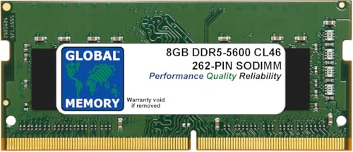 8GB DDR5 5600MHz PC5-44800 262-PIN SODIMM MEMORY RAM COMPATIBLE WITH LAPTOPS/NOTEBOOKS