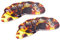 Rocktile Plektren Brown Tortoise Heavy 12er Pack - Stärke “Heavy” (1,2 mm) - Traditionelle Teardrop-Form - Material: Zelluloid - Braun