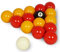 Rote und Gelbe Billiardkugeln, für Pubspiele