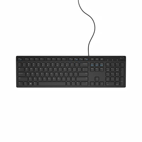 Dell Keyboard, External, USB, German, 105 Keys, Black, 0C648N (German, 105 Keys, Black, Windows 8 USB Slim)