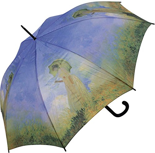 Regenschirm Motiv Claude Monet Frau mit Sonnenschirm Stockschirm Automatik