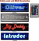 Schmalz Werbeservice Placa con Nombre para Camión Tamaño 40x10 CM Con RGB Controlador 22 Funciones - LED Acrílico Cartel Luminoso 12V O 24V-5V Puerto USB