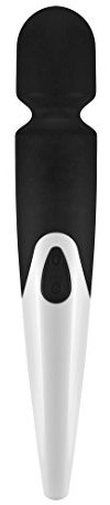 Magic Wand Massagegerät Massagestab - Realistischer Vibrator - sehr stark - sehr leise - 10 Stufen - Sexspielzeug - Massager Akku Wiederaufladbar - Von Entspannung bis Orgasmus - Sextoy für G Punkt, Klitoris oder Anal (Schwarz)