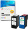 2 Druckerpatronen für Lexmark Z2300, Z2310, Z2320, X2600, X2630, X2650, X2670 | kompatibel zu Lexmark 14 & 15