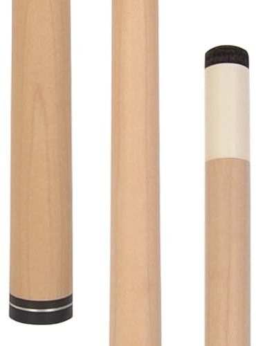 ASKA Extra Spare Shaft for Pool Cue Stick, Hard Brown Tip, White Ferrule. Canadian Hard Rock Maple
