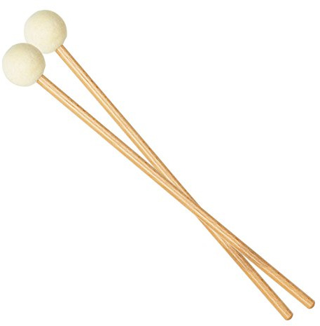 Jazzpaukenschlaegel mit Holzstiel, (Paar)