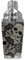 Mugzie 946-SHA Paisley Skulls Cocktail Shaker with Insulated Wetsuit Cover, 16 oz, Black