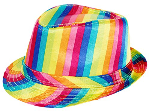 Alsino Paillettenhut Pailettenhut Pailletten Hut Disco-Hut Clubstyle Partyhut Trilby Hut Blink Fedora Bogart Glitzerhut Glitter, Farbe wählen:TH-66 bunt