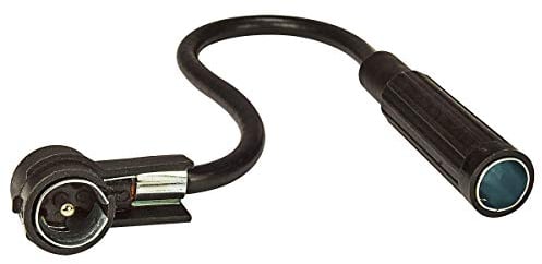 tomzz Audio 1500-007 Adattatore d'antenna DIN 150 OHM accoppiamento presa a ISO 50 OHM spina vecchio a nuovo 16cm