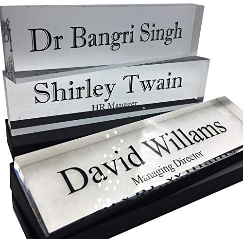 NAME PLATE | ACRYLIC BLOCK 20mm | 200mm x 50mm