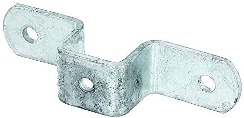 Alberts 701505 Befestigungslasche für Universalpfosten | feuerverzinkt | für Pfosten 30 x 30 mm