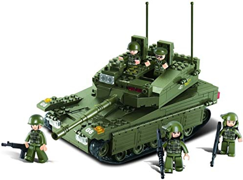 Sluban SL95130, Panzer III (355 Teile) [M38-B0305], Spielset , Klemmbausteine, Soldaten, mit Spielfigur, Für Kinder ab 4 Jahren, Army, bunt