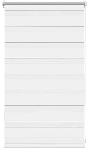 vidaXL Zebra-Rollo 50,9 x 100 cm, Stoffbreite 46,7 cm, Weiß