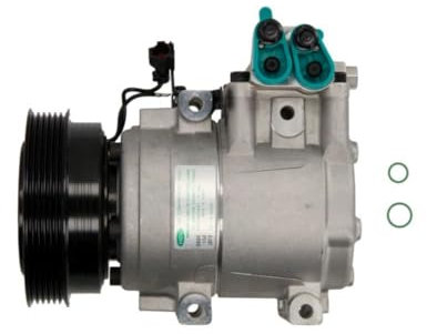 NISSENS 89387 A/C Kompressor für Klimaanlage Klimakompressor mit ID: HS15 Kältemittel: R134a PAG 46 mit 125mm Riemenscheibe Rillen: 6