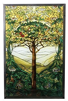 Buntglas Tiffany, 25,4 cm – Baum des Lebens Kunstglas