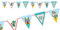 1 Wimpelgirlande der kleine Ritter mit Drachen Rachel Ellen Design bunt ca. 3,6 m 16 Wimpel