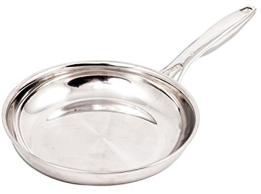 Swiss Diamond SDCLAD3520i Premium Clad Fry Pan-8, Stainless Steel, Silver