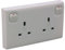 CED CEDCS1-2 White Moulded Single To Double Switched Socket Convertor