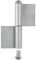 Alberts 414467 Cerniera per cancelli metallici, Tipo KO4, Acciaio, Altezza 180 mm, Diametro Ø14 mm