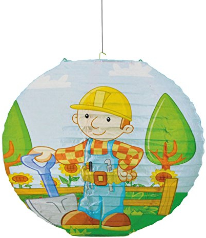 alles-meine.de GmbH Papier Laterne/Lampenschirm - Bob der Baumeister für Kinder - Papierlaterne Laternen Lampion Lampions - Baustelle Kinderzimmer für Jungen Bagger