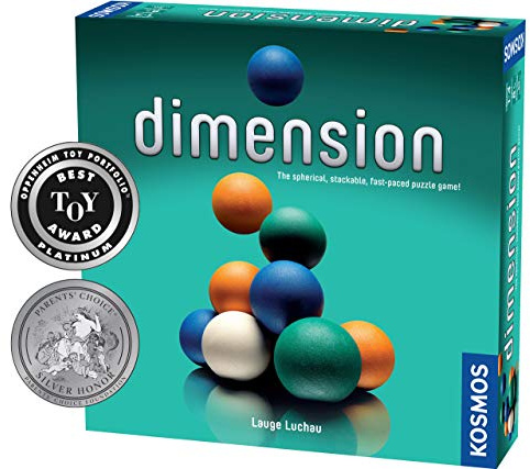 Thames & Kosmos 814743011625 TAK692209 Dimension | The Spherical Stacking Dimensional Family Board Game, 2-4 Players |, Standard