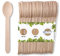 BIOZOYG Umweltfreundliche Einweg Löffel Holz I Holzbesteck Suppenlöffel Holzlöffel Einwegbesteck I biologisch abbaubar und kompostierbares Besteck I 100 x Einweglöffel 16,5cm