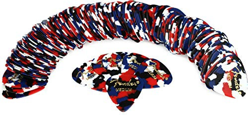Fender 098-0351-350 351 Shape Classic Picks, Medium, Confetti, 144 Count
