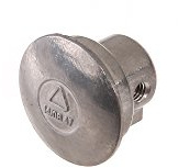 Abschlußpilz, Abschlussstopfen, Abschlußkappe für Gasdrehgriff, Lenkerrohr, rechts, Aluminium - passend f. AWO und Motorrad