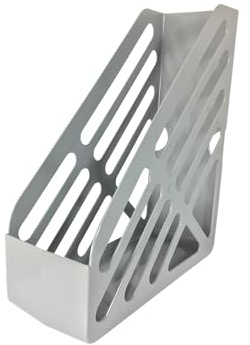 Deflecto Contemporary Magazine File Holder (Grey, Maxi)