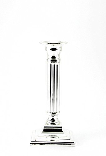 Brillibrum KERZENLEUCHTER KERZENSTÄNDER 3 GRÖßEN 15 19 23 cm Silber KANDELABER LEUCHTER NEU Flyer Geschenke Geschenkidee (Kerzenleuchter 19cm)
