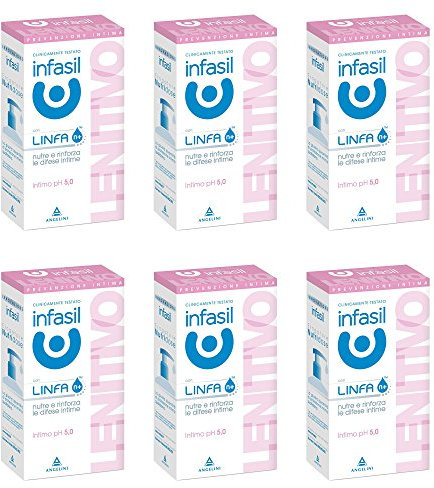 6 Pezzi Detergente Intimo Infasil Detergente Intimo LENITIVO con LINFA N+
