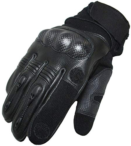Gants Tactique en Cuir Noir Gen2 Mil-Tec