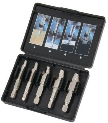 5 Piece Screw/Stud Extractor Set