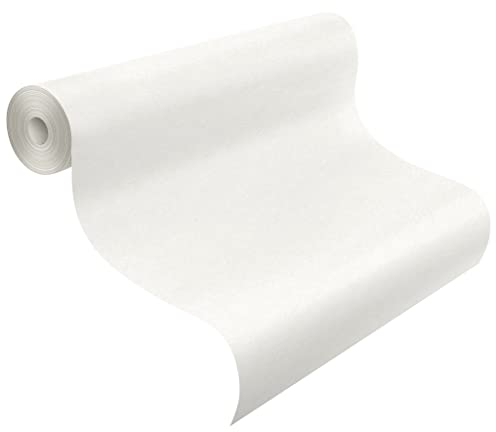 Rasch 165005 Vliestapete, 10,05 x 0,53 m, Weiß