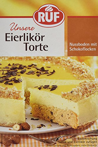 RUF Eierlikör Torte mit Sahnecreme, Nussboden und Schokoraspeln, 1 x 350 g
