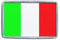 Italy Flag - Small Plastic Fridge Magnet
