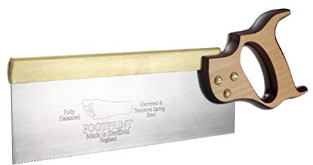 Footprint Brass Back Tenon Saw - 14in - Made in Britain - 13 TPI - Crosscut