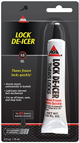 AGS MZ-1 Lock De-Icer Lubricant, 1/2 oz