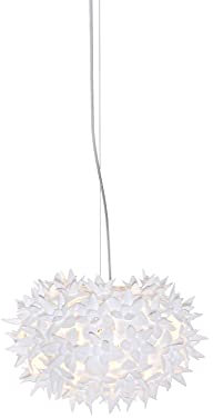 Kartell Bloom 0926003 S2, Lampada a Sospensione, Bianco, Ø 28