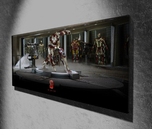Leinwanddruck, Motiv: Iron Man 3, Panorama, 127 x 50,8 cm, fertig zum Aufhängen